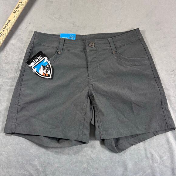 Kuhl Women's Trekr Short 5.5" size 4 NWT Charcoal - Picture 1 of 8